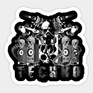 Techno Hardstyle Gabba Frenchcore Style Sticker